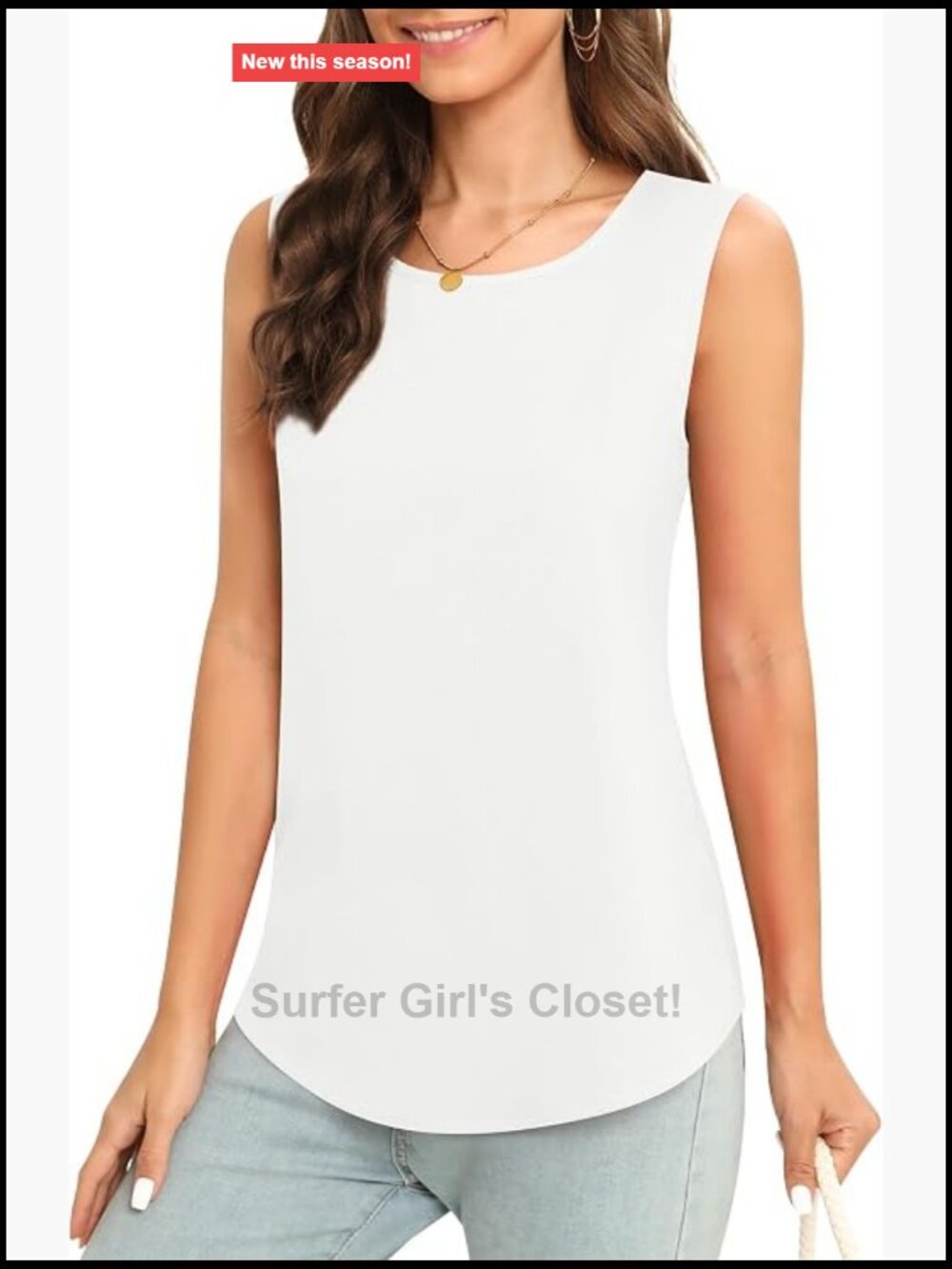 Women's Sleeveless Chiffon Tank Top Business Casual Blouse Tunic